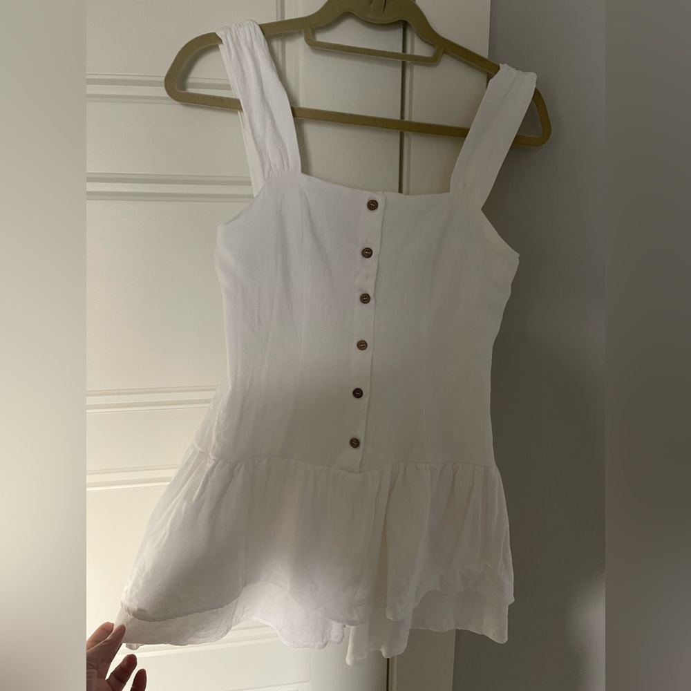 Women Sleeveless linen Blend Romper - Picture 8 of 13